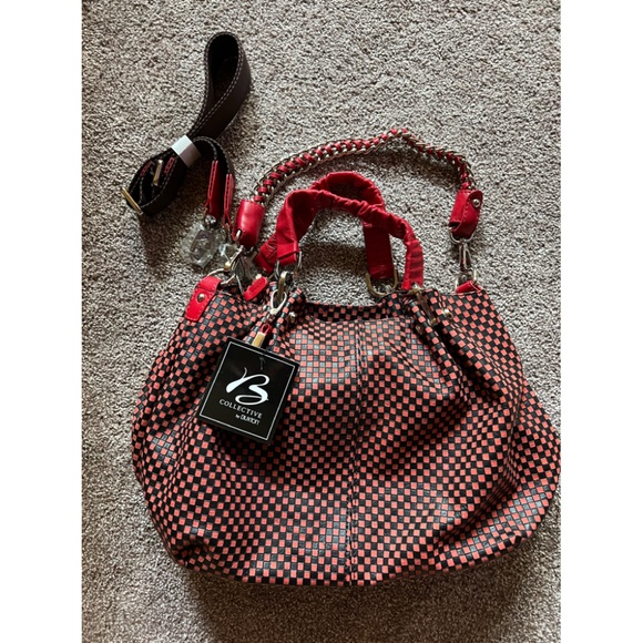 Buxton black and red leather purse - Picture 1 of 6